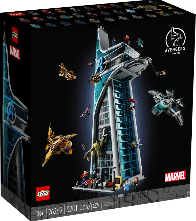 Avengers Assemble At The Avengers Tower The Brick Stand   Avengers Tower Box 