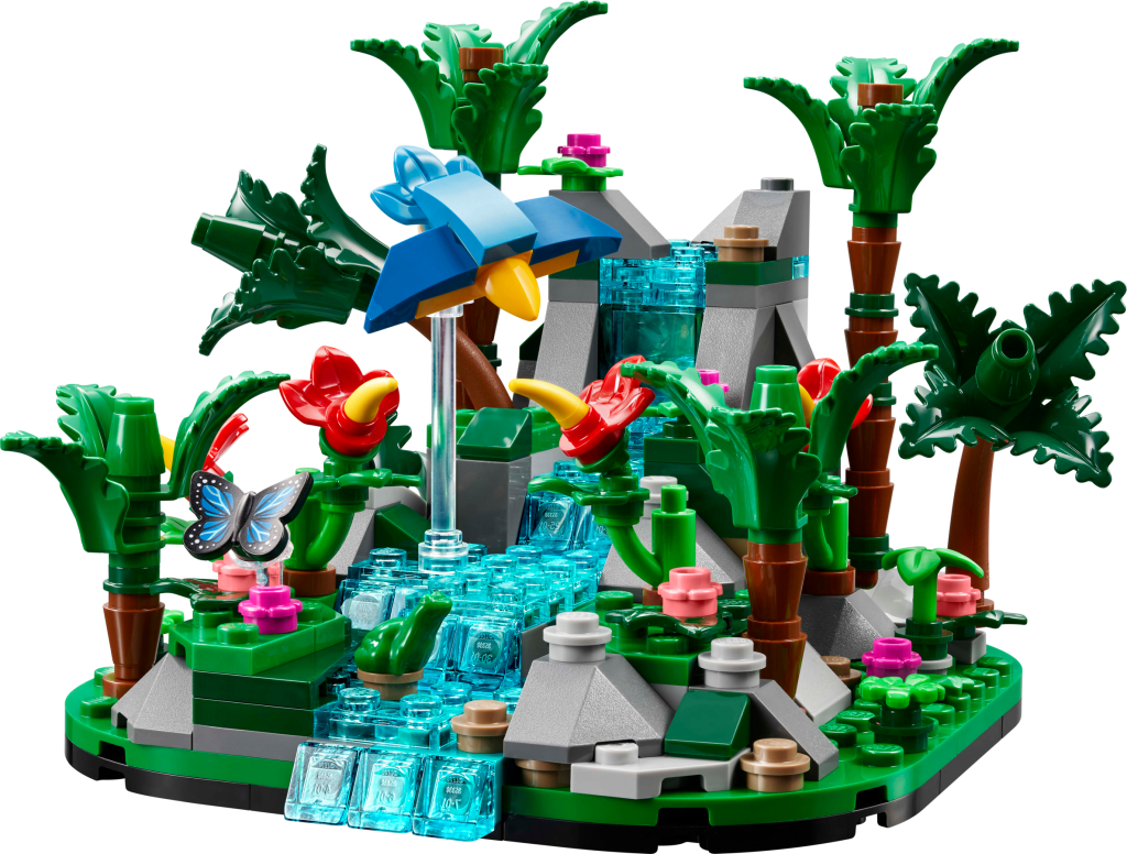 Tropical Rainforest Diorama Revealed The Brick Stand